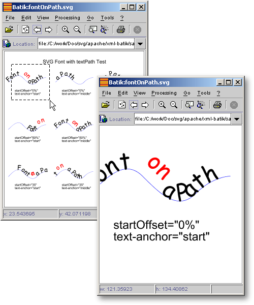 Zooming in an SVG document