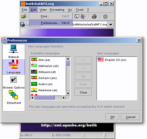 Configuring Squiggle- the SVG browser